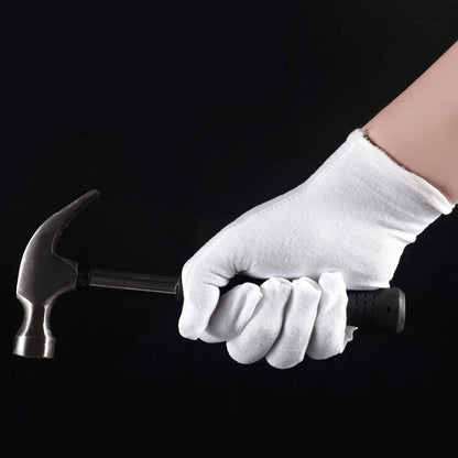 12-Pairs: White Cotton Gloves DailySale
