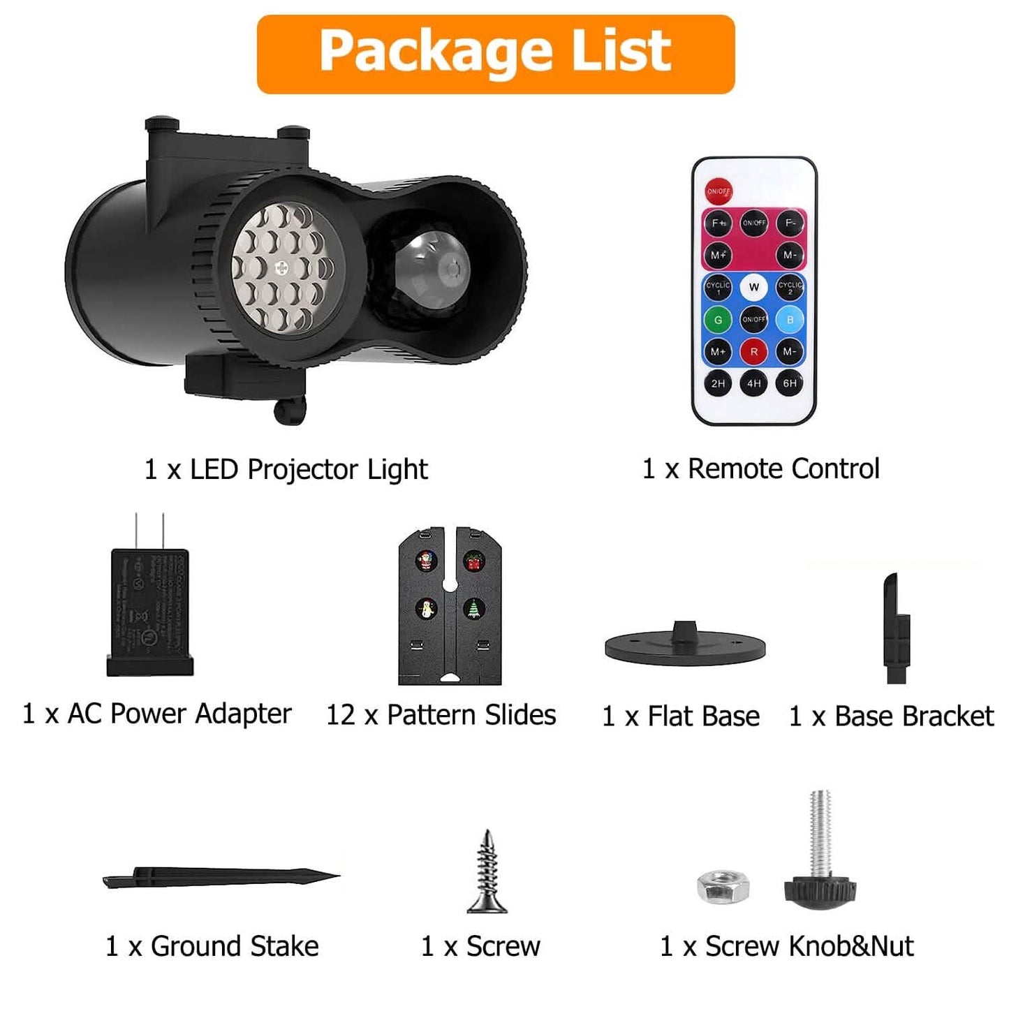 12 Patterns LED Projector Lights IP65 Waterproof Ocean Wave Projector Lamp with Remote Control Timer DailySale