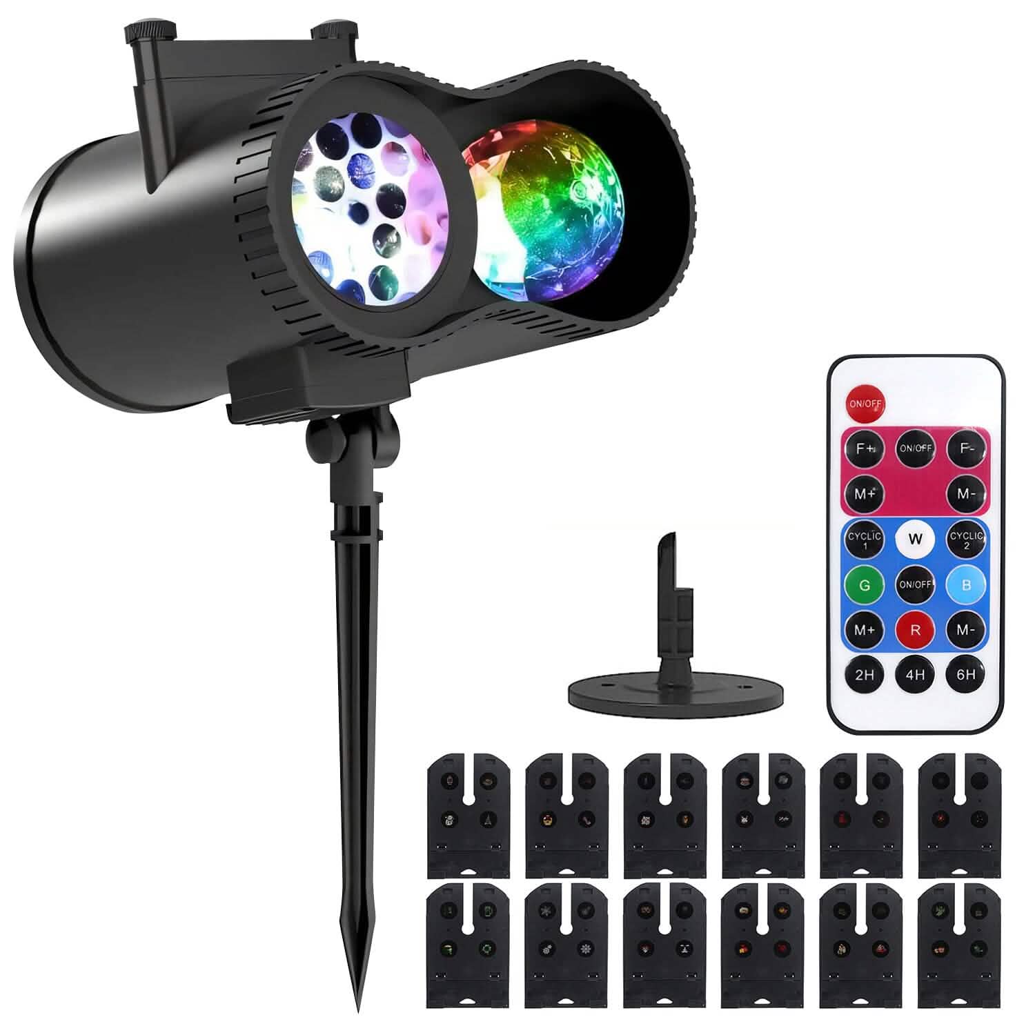 12 Patterns LED Projector Lights IP65 Waterproof Ocean Wave Projector Lamp with Remote Control Timer DailySale