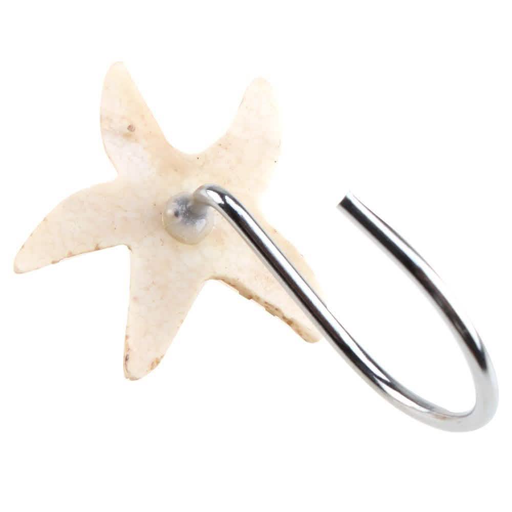 12-Piece: AGPTEK Decorative Seashell Shower Curtain Hooks DailySale