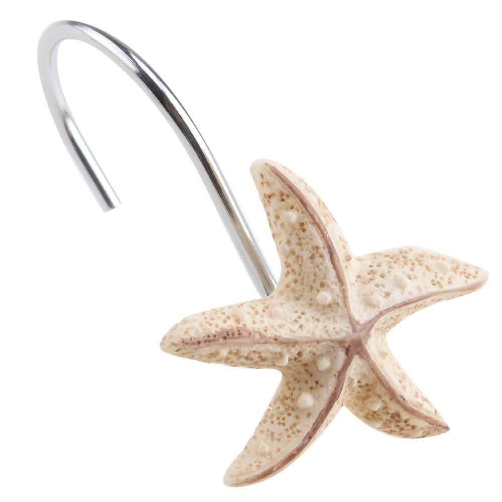 12-Piece: AGPTEK Decorative Seashell Shower Curtain Hooks DailySale