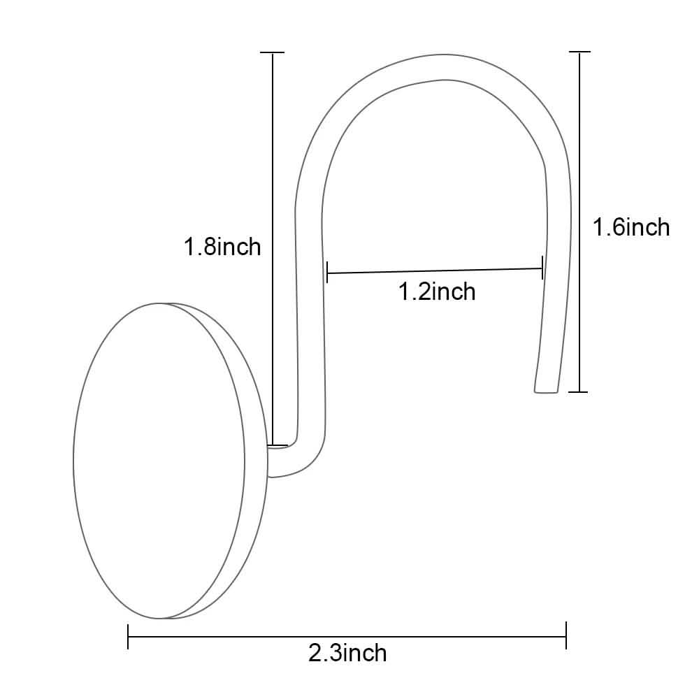 12-Piece: AGPtek Fashion Decorative Home Rose Curtain Hooks DailySale