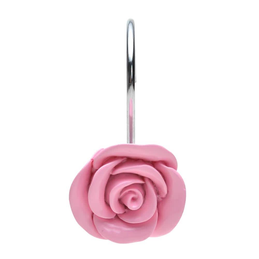 12-Piece: AGPtek Fashion Decorative Home Rose Curtain Hooks DailySale