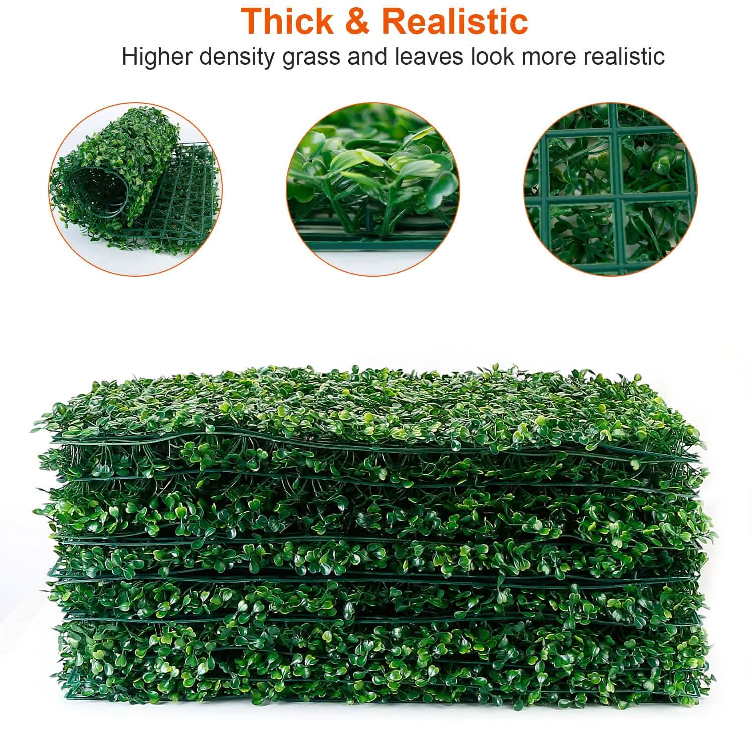 12-Piece: Artificial Boxwood Plant Grass DailySale