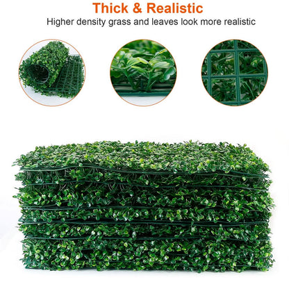 12-Piece: Artificial Boxwood Plant Grass DailySale