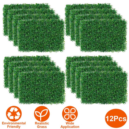 12-Piece: Artificial Boxwood Plant Grass DailySale