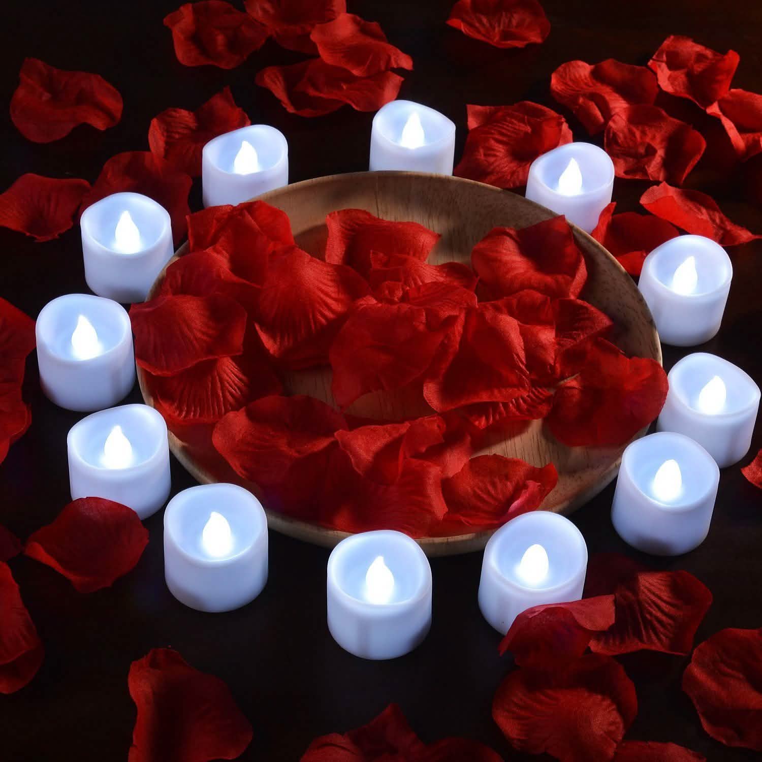 12-Piece: Cool White Flickering Led Tealight Timer Candles DailySale