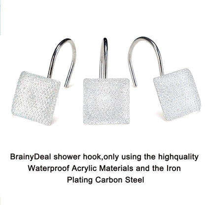 12-Piece: Decorative Shower Curtain Hooks Bathroom DailySale