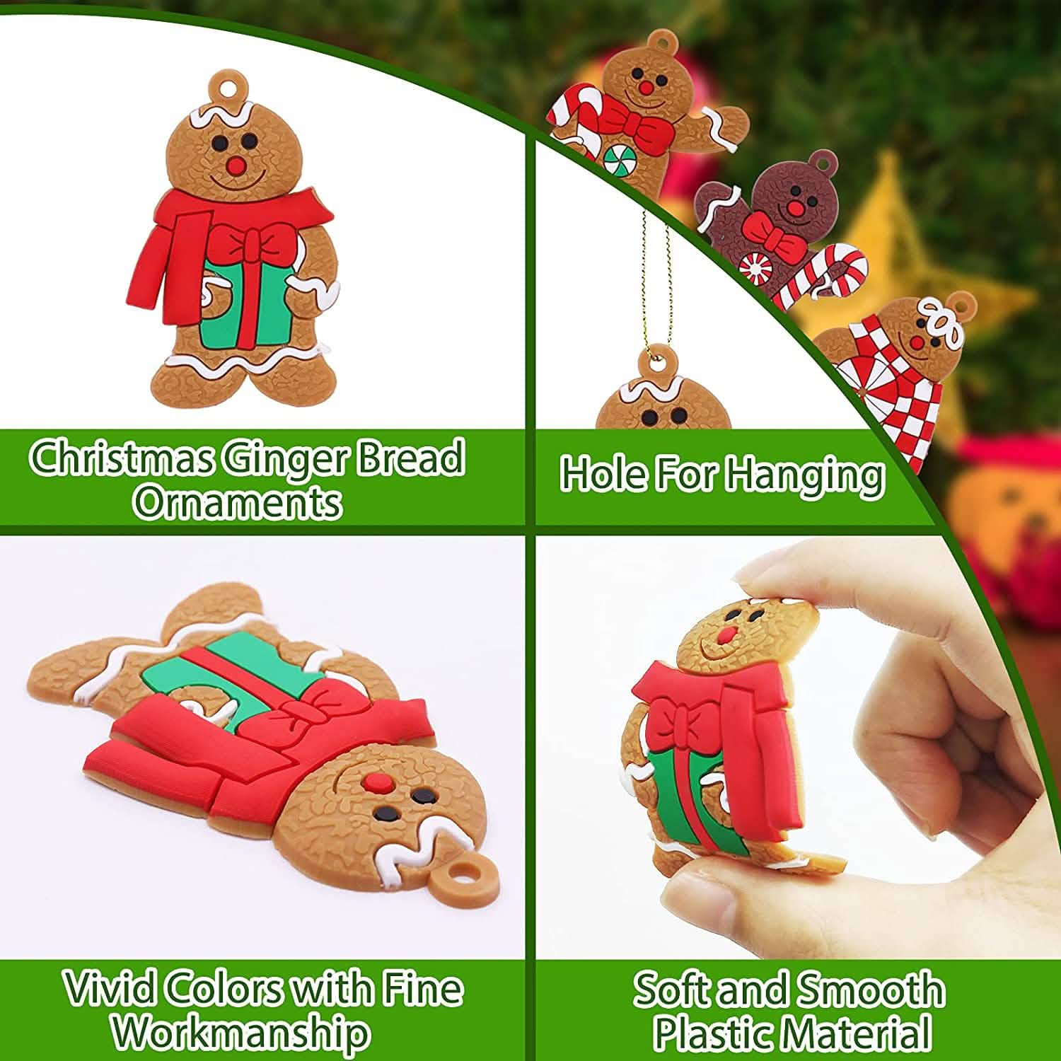 12-Piece: Gingerbread Man Ornaments DailySale