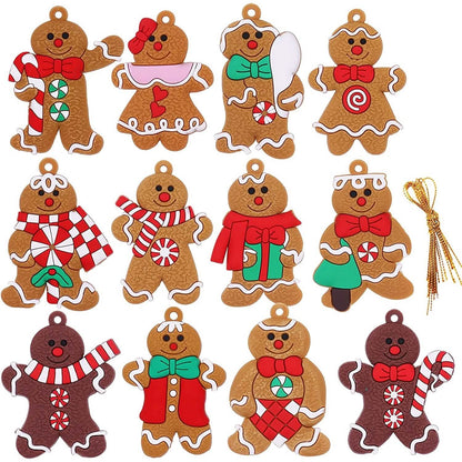 12-Piece: Gingerbread Man Ornaments DailySale