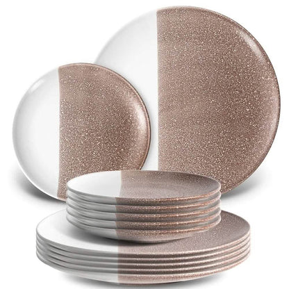 12-Piece: HITECLIFE Dinner Plates Set DailySale
