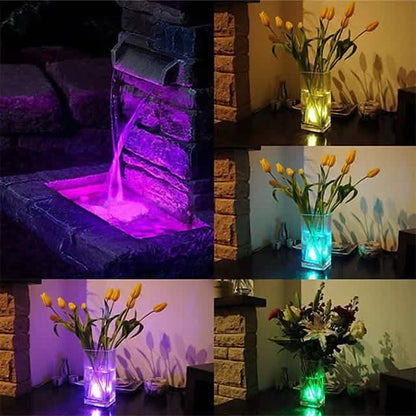 12-Piece: LED RGB Diving Light Remote Control Decorative Light DailySale