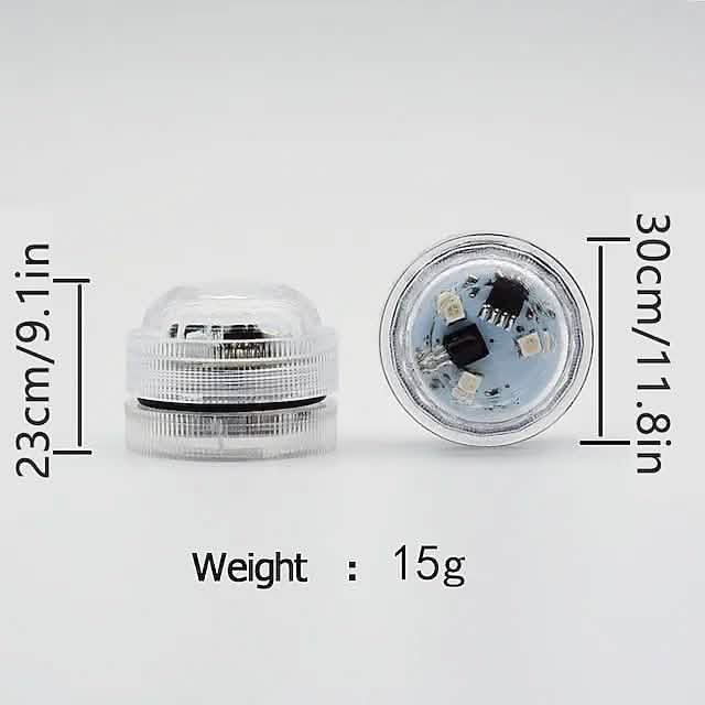 12-Piece: LED RGB Diving Light Remote Control Decorative Light DailySale