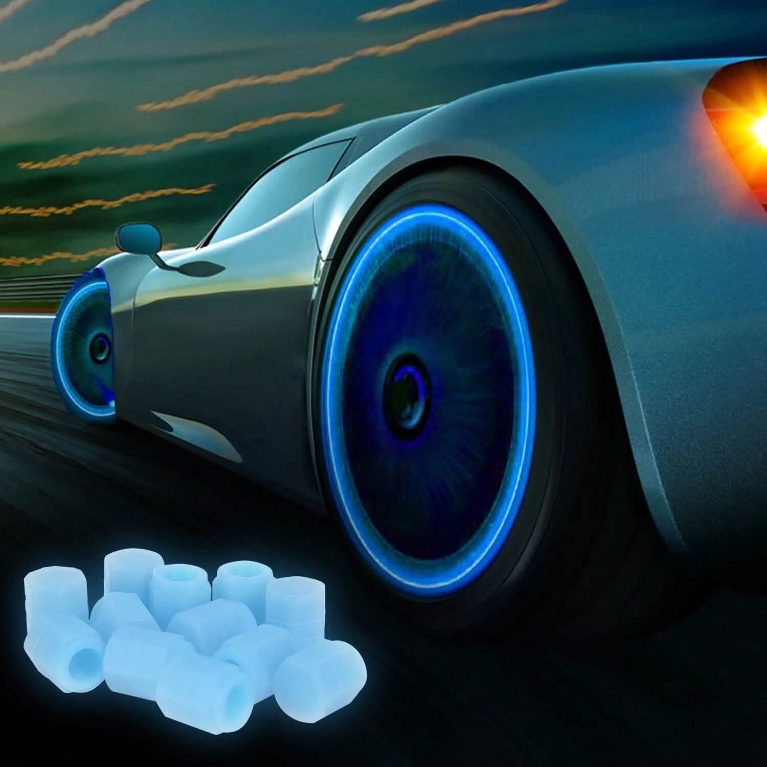 12-Piece: Luminous Car Tire Valve Stem Covers DailySale