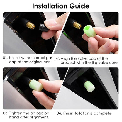 12-Piece: Luminous Car Tire Valve Stem Covers DailySale