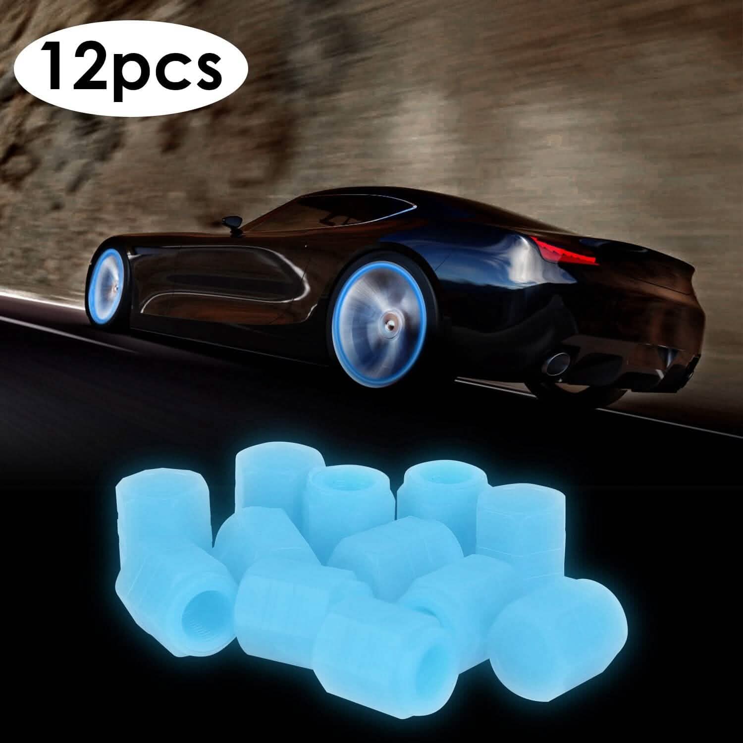 12-Piece: Luminous Car Tire Valve Stem Covers DailySale