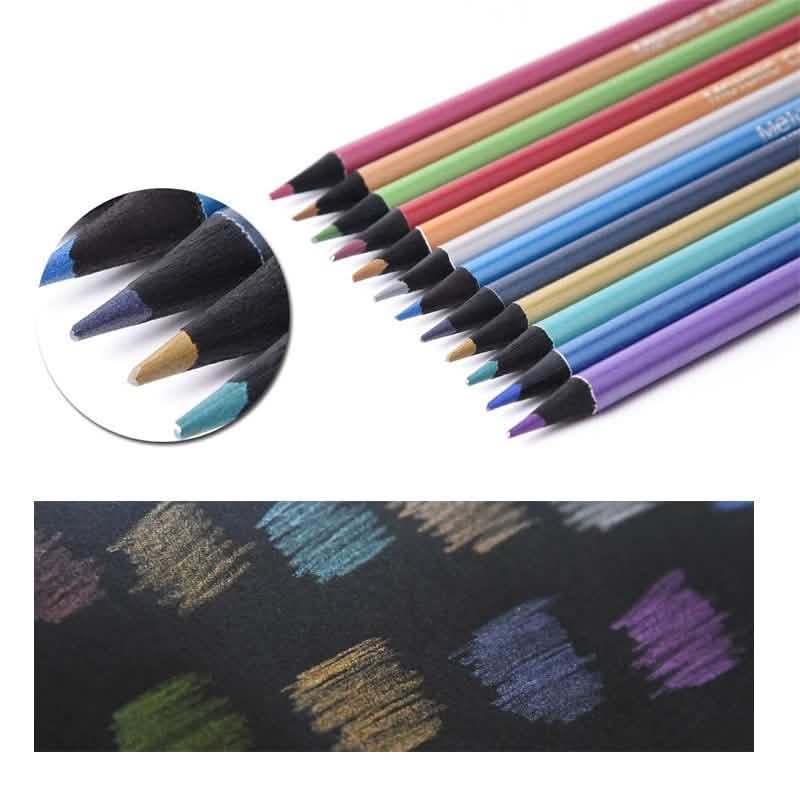 12-Piece: Metallic Colored Pencils DailySale