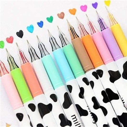 12-Piece: Milky Cow Multicolor Gel Pens DailySale