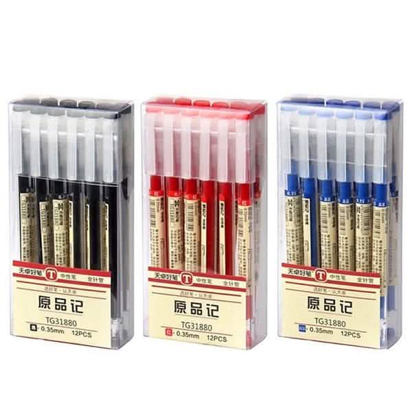 12-Piece Set: 0.35mm Water-based Pen Gel Pen DailySale