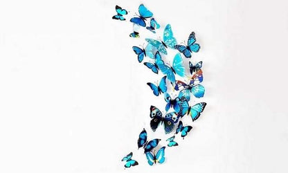 12-Piece Set: 3D Butterfly Magnets - Assorted Colors DailySale