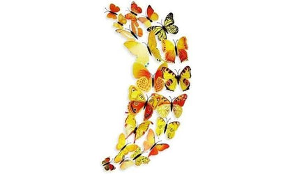 12-Piece Set: 3D Butterfly Magnets - Assorted Colors DailySale