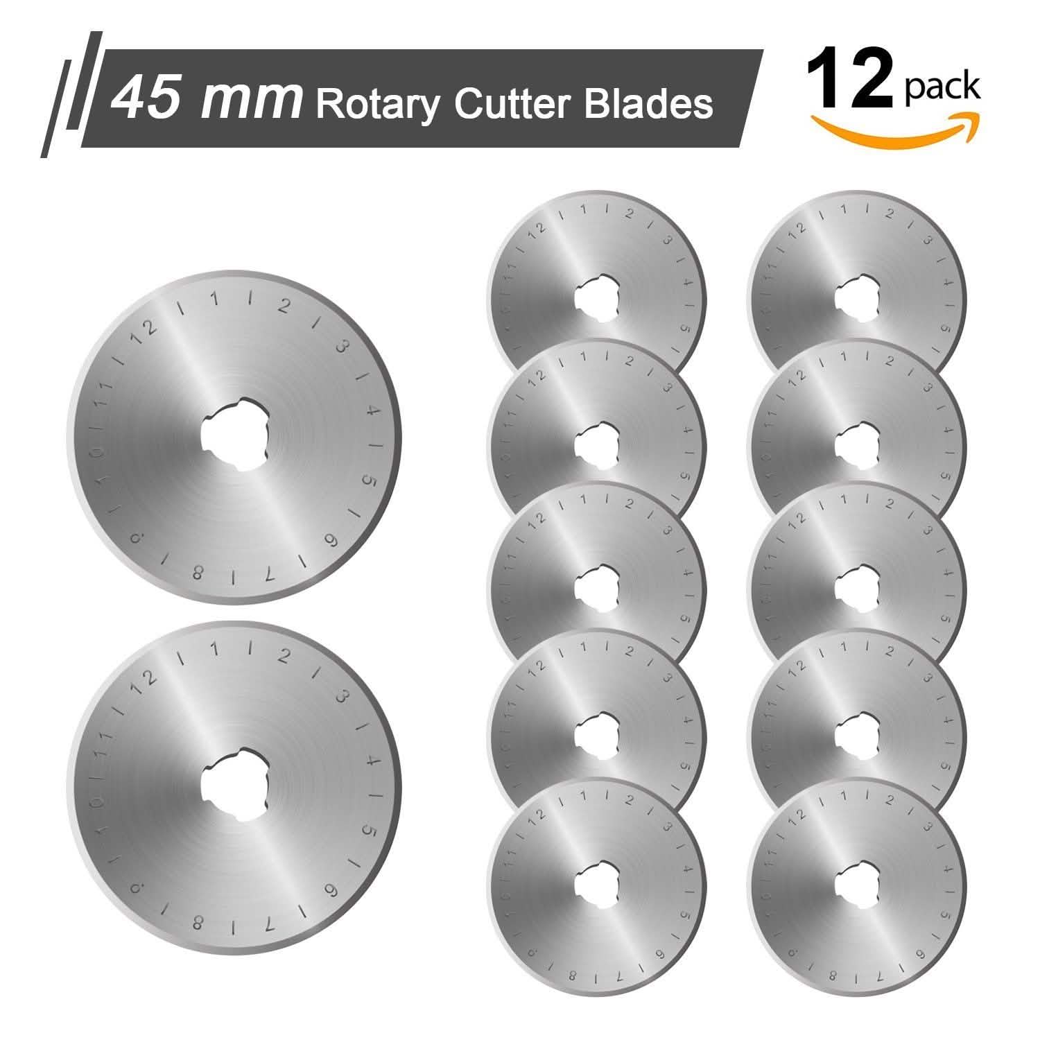 12-Piece Set: 45mm Rotary Cutter Blades DailySale