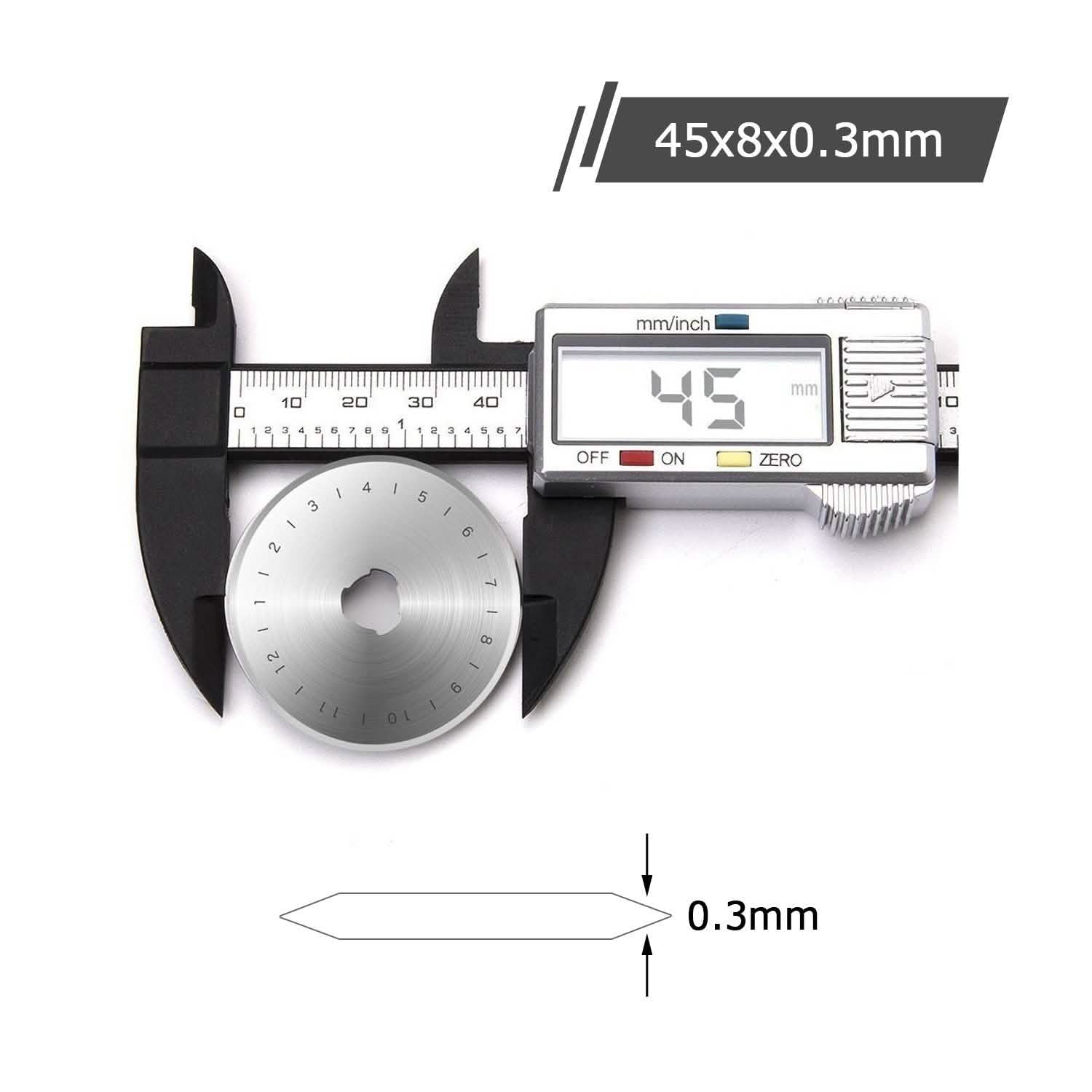12-Piece Set: 45mm Rotary Cutter Blades DailySale