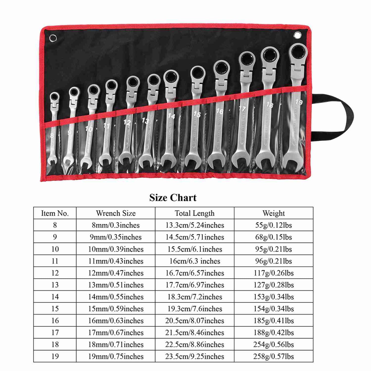 12-Piece Set: 8-19mm Metric Combination Wrench DailySale