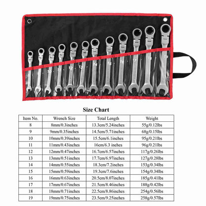 12-Piece Set: 8-19mm Metric Combination Wrench DailySale