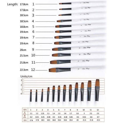 12-Piece Set: Artist Watercolor Painting Brushes DailySale