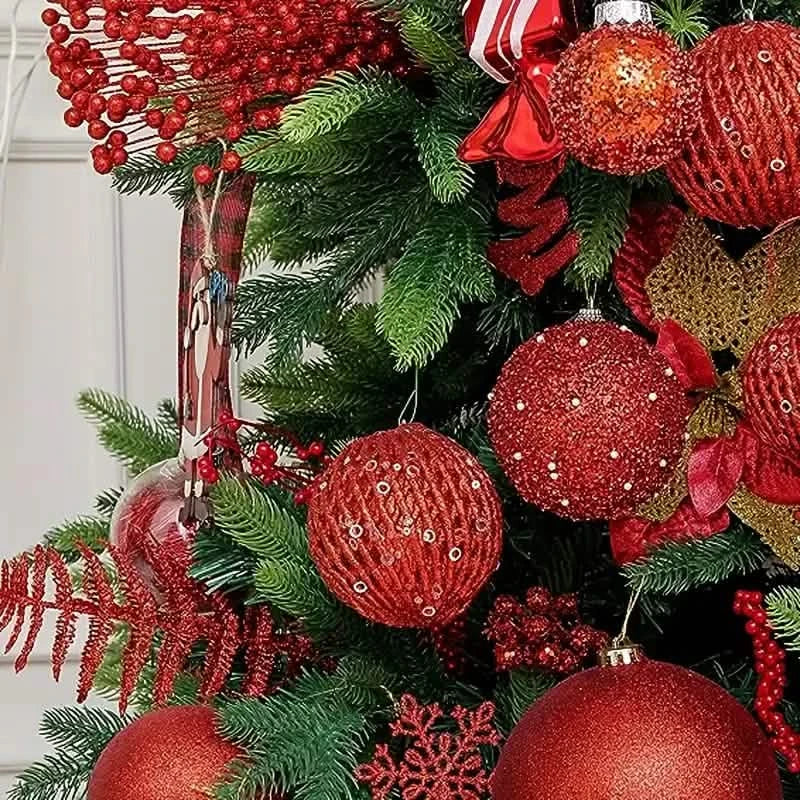 12-Piece Set:  Large Sparkling Glittering Sequins Foam Ball Ornaments DailySale