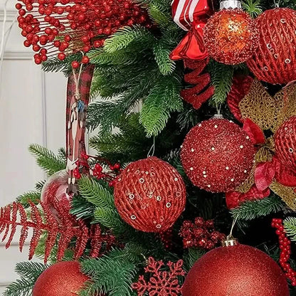 12-Piece Set:  Large Sparkling Glittering Sequins Foam Ball Ornaments DailySale