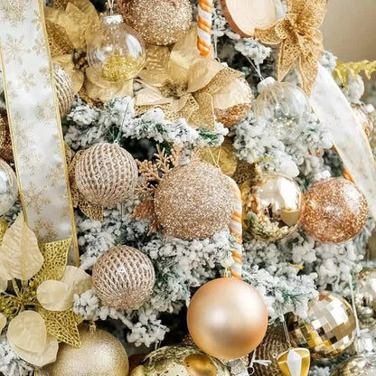 12-Piece Set:  Large Sparkling Glittering Sequins Foam Ball Ornaments DailySale