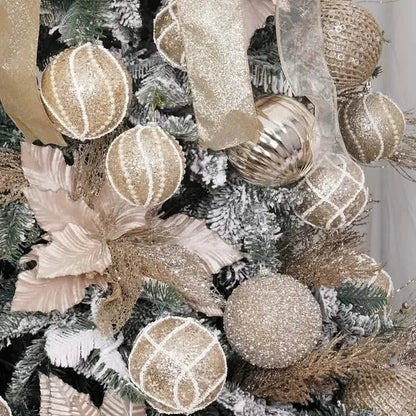 12-Piece Set:  Large Sparkling Glittering Sequins Foam Ball Ornaments DailySale