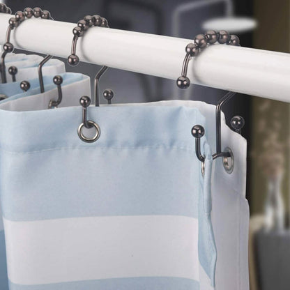12-Piece Set: Titanker Shower Curtain Hooks Rings DailySale