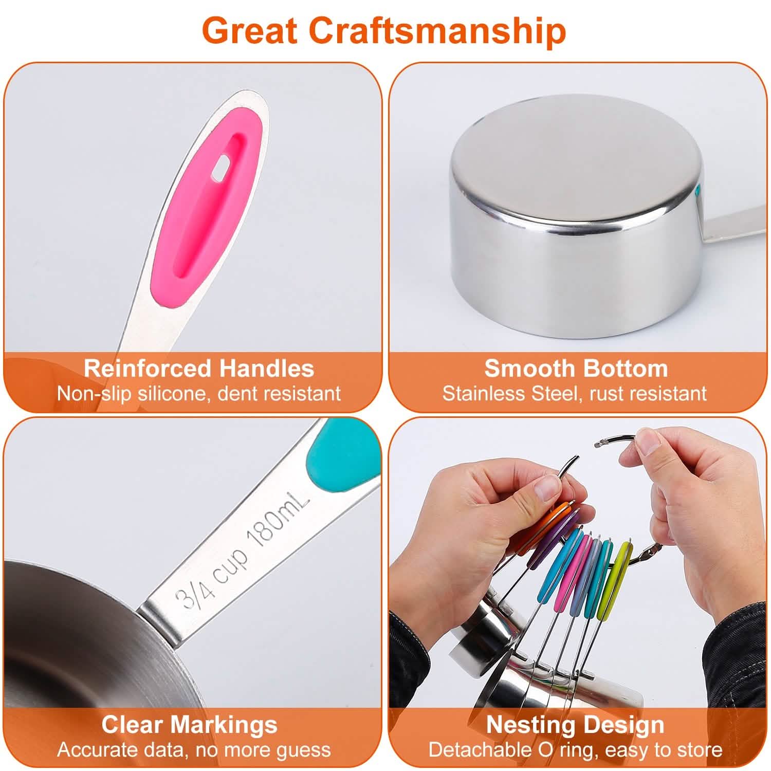 12-Piece: Stainless Steel Measuring Cups Spoons Set DailySale