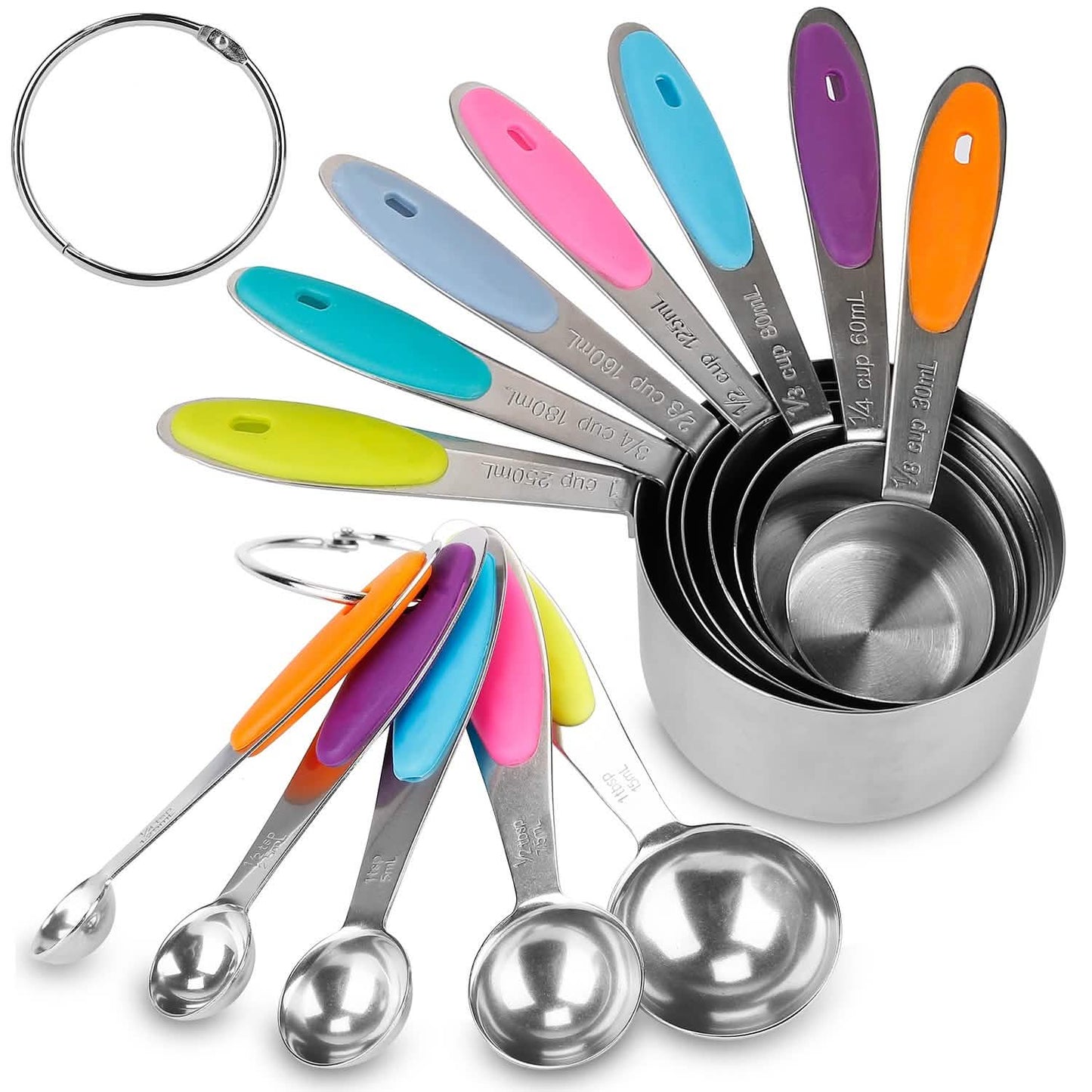 12-Piece: Stainless Steel Measuring Cups Spoons Set DailySale