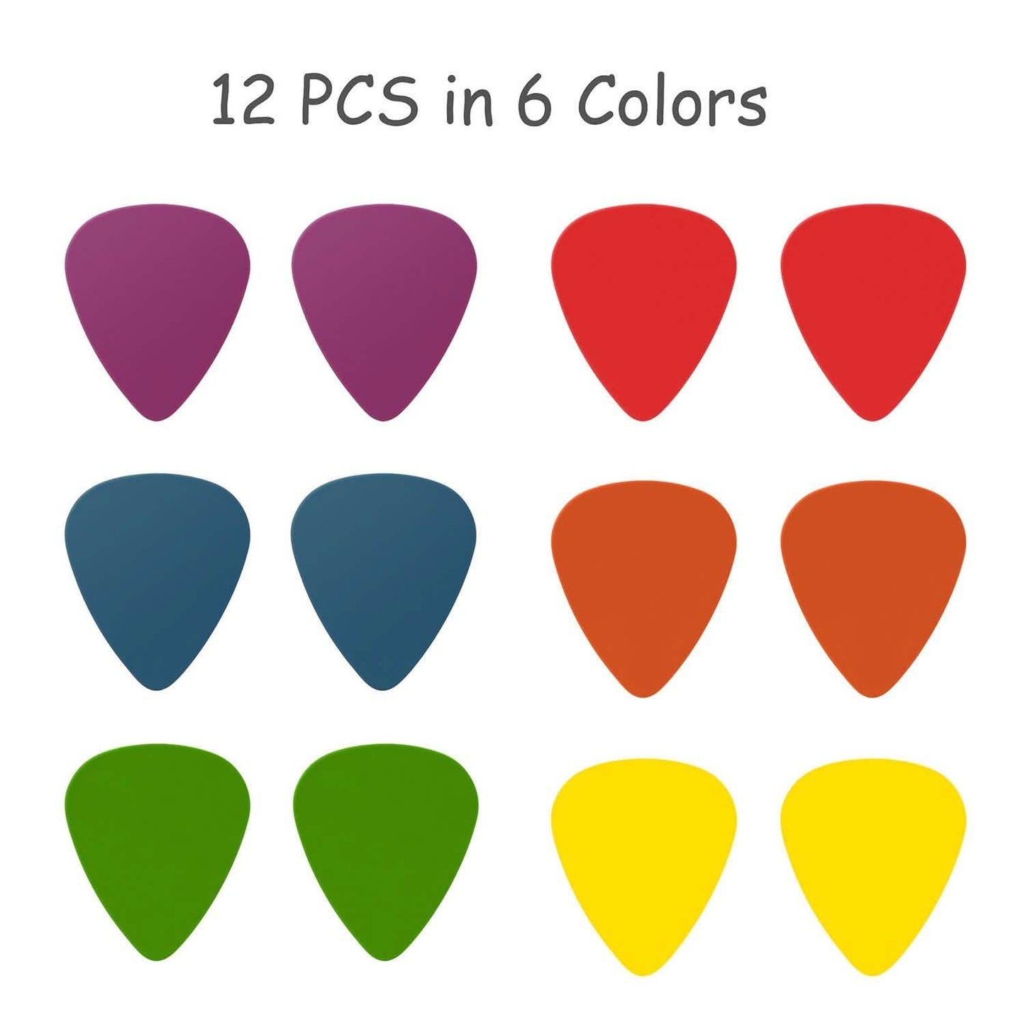 12-Piece: Standard Acoustic Electric Plectrums Guitar Picks DailySale