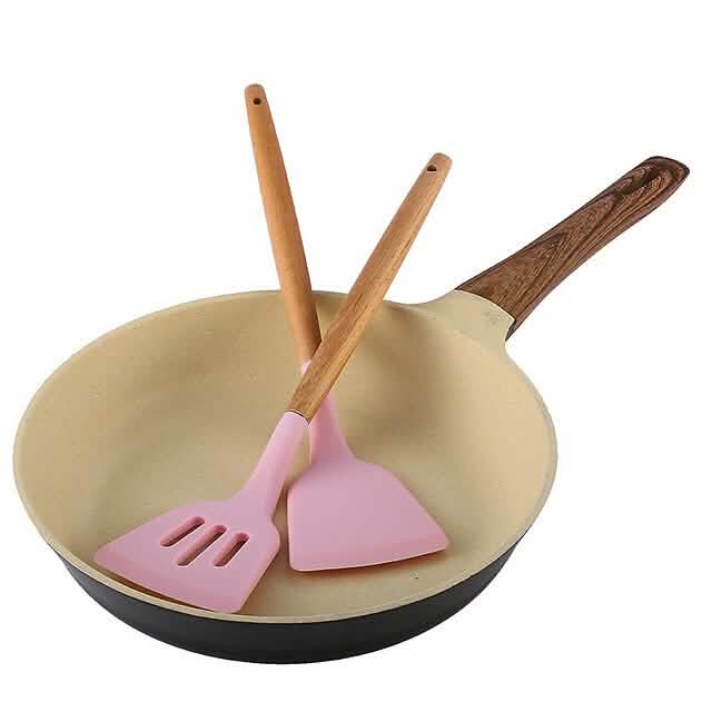 12-Piece: Wood Handle Silicone Kitchenware DailySale