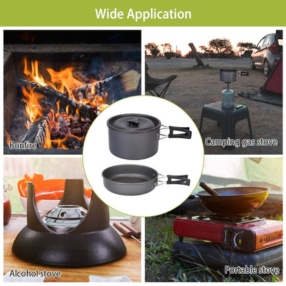 12-Pieces: Camping Cookware Set DailySale