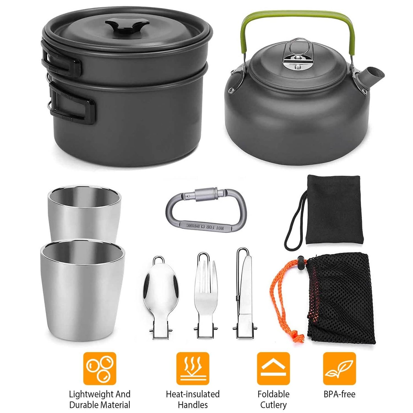 12-Pieces: Camping Cookware Set DailySale