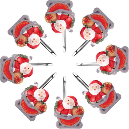 12-Pieces: Christmas Shower Curtain Anti-Rust Hooks DailySale