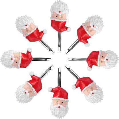 12-Pieces: Christmas Shower Curtain Anti-Rust Hooks DailySale