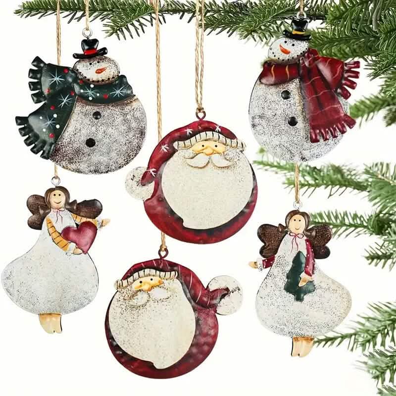 12-Pieces: Christmas Tree Colorful Resin Elk Pendant Decoration DailySale