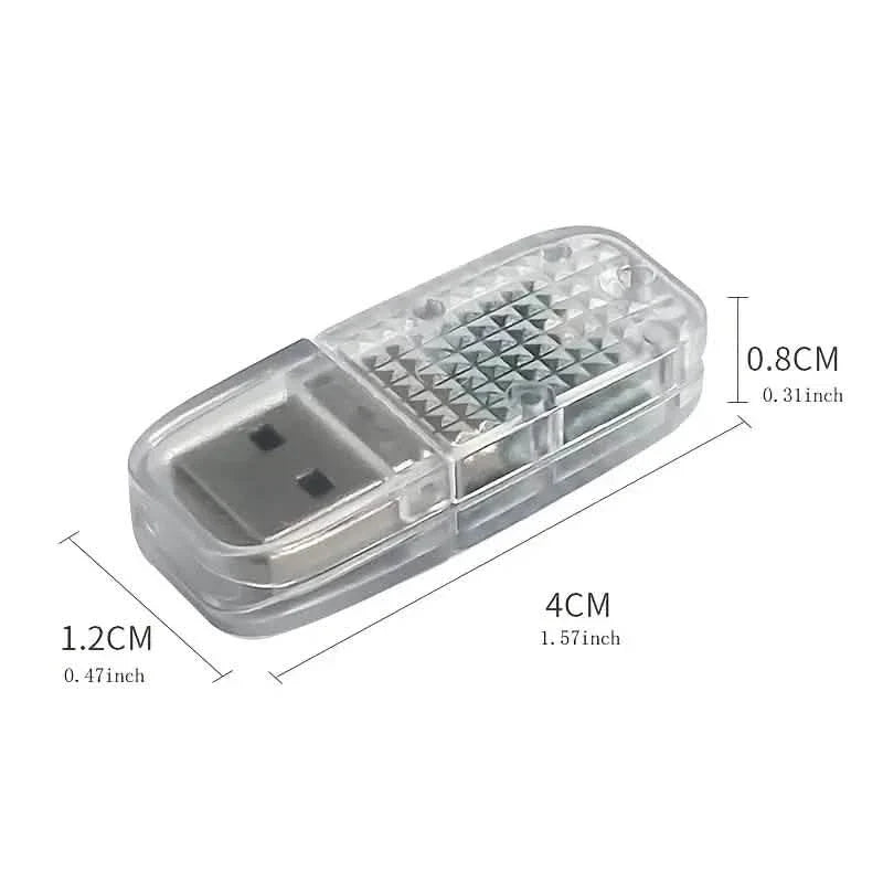 12-Pieces: Colorful Lights Car USB Atmosphere Lights DailySale