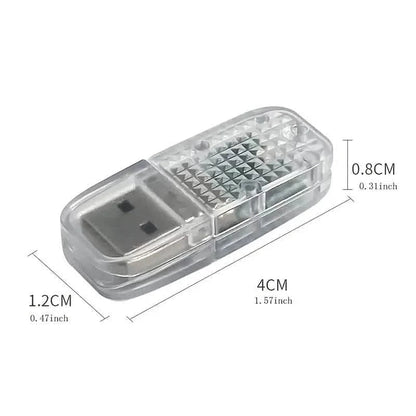12-Pieces: Colorful Lights Car USB Atmosphere Lights DailySale