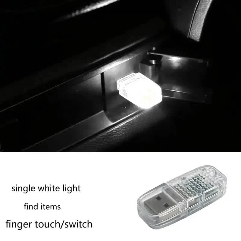 12-Pieces: Colorful Lights Car USB Atmosphere Lights DailySale