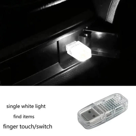 12-Pieces: Colorful Lights Car USB Atmosphere Lights DailySale