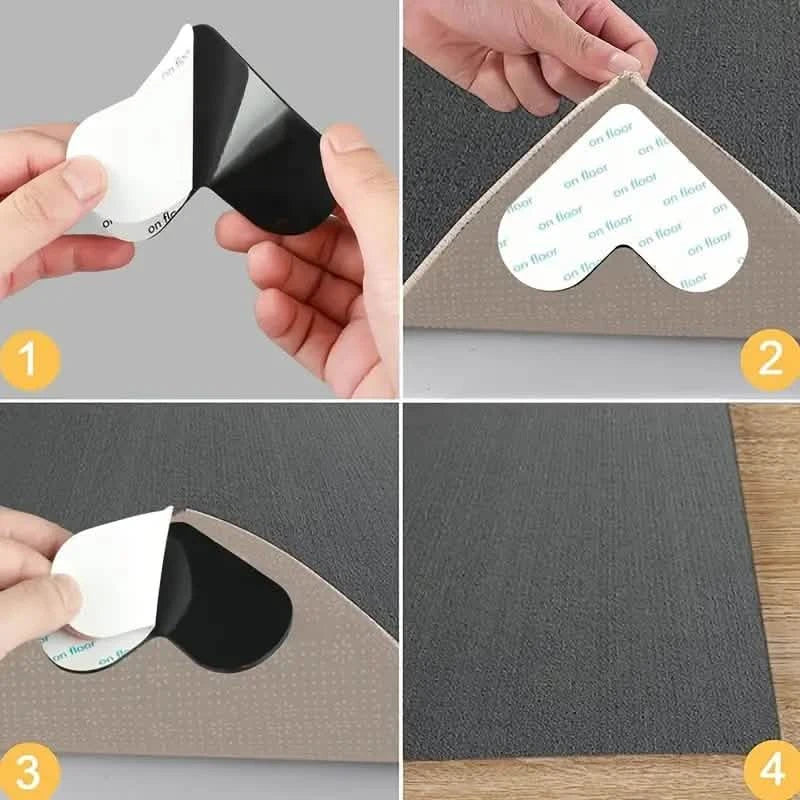 12-Pieces: Double Sided Non-Slip Rug Pads Rug Tape Stickers DailySale