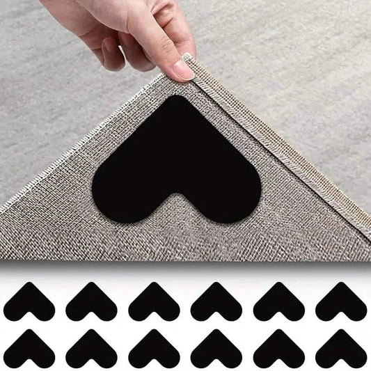 12-Pieces: Double Sided Non-Slip Rug Pads Rug Tape Stickers DailySale